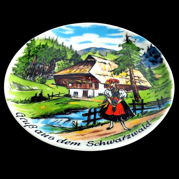 Vintage German Kleiber Bavaria 4 Inch Tinket Plate Grub aus dem Schwarzwald - Picture 9 of 9